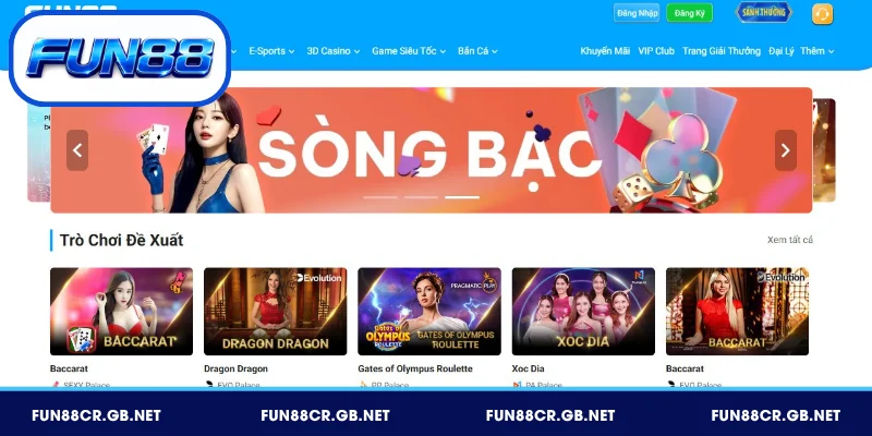 Casino FUN88 - Live Casino 4K Dealer Quốc Tế Đa Ngôn Ngữ 1 Casino FUN88 sở hữu 4K stream, dealer Việt, 300+ bàn