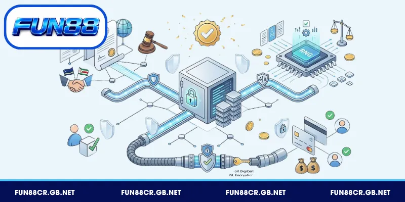 FUN88 công bố giấy phép Curaçao GCB cùng mã hóa SSL 256-bit