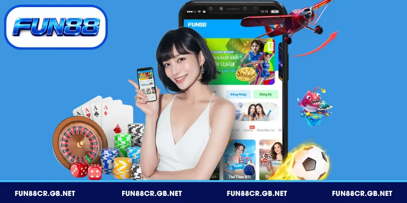 Bảy sảnh game FUN88 với đối tác SABA, Evolution, PG Soft và SV388