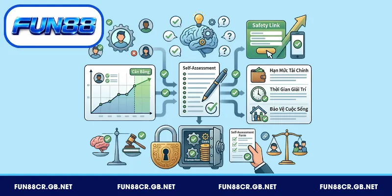 Chơi Có Trách Nhiệm FUN88 - Bảo Vệ Hội Viên Khỏi Rủi Ro Mạng 7 Trách nhiệm và cam kết đồng hành từ FUN88